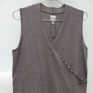 Nic + Zoe STRIPED VITAL WRAP TANK